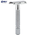 BAILI Classic Double Edge Safety Razor with 1 Platinum Blade for Men Women Beard Leg Hand Armpit Wet Shaving BR131T