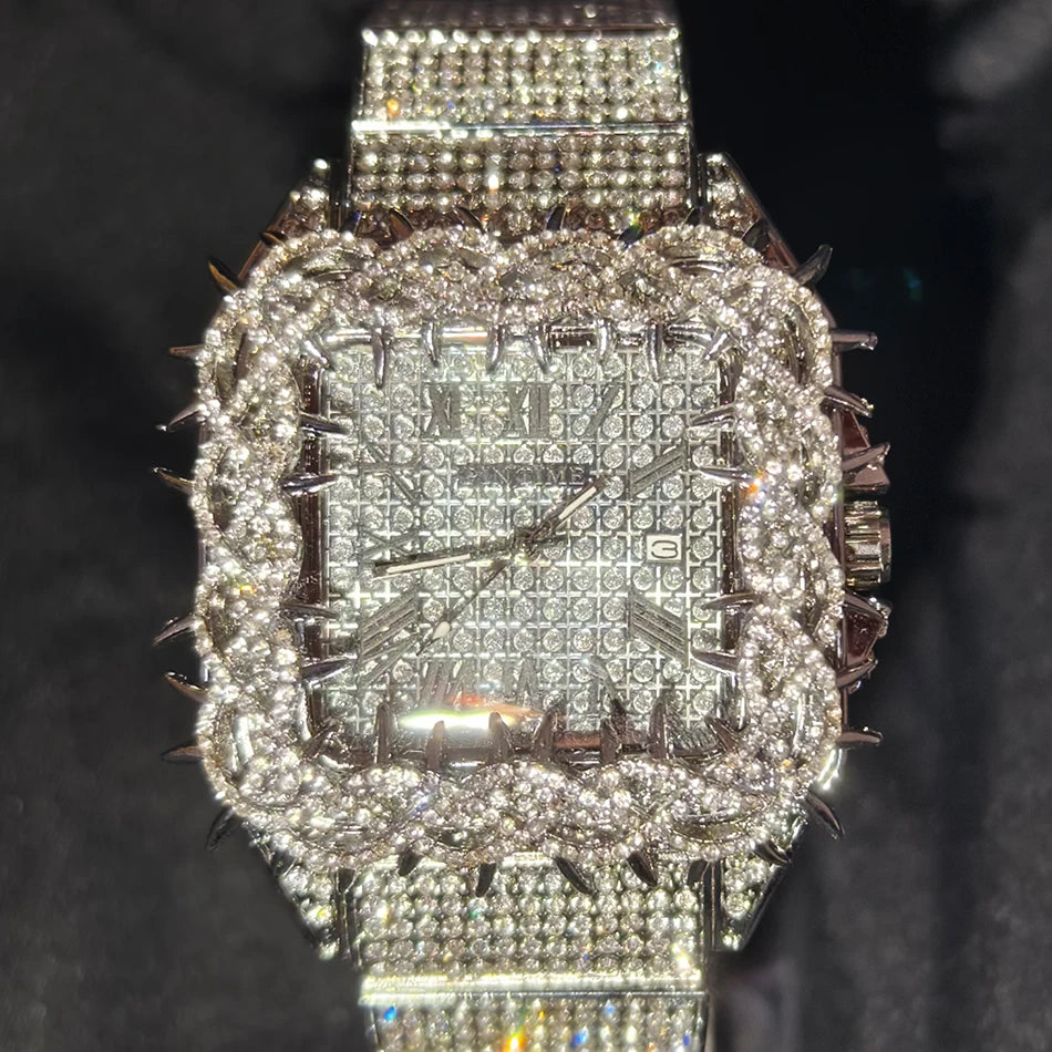 Shine — Emerald Stone Hip Hop Watch