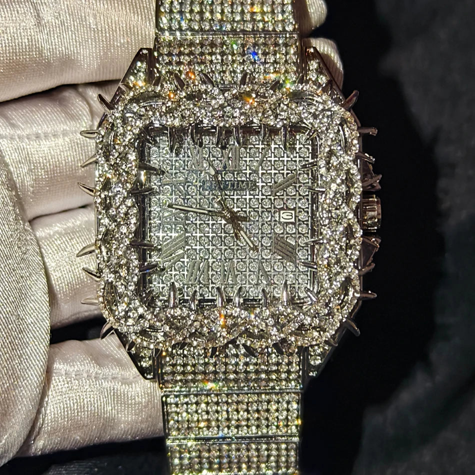 Shine — Emerald Stone Hip Hop Watch
