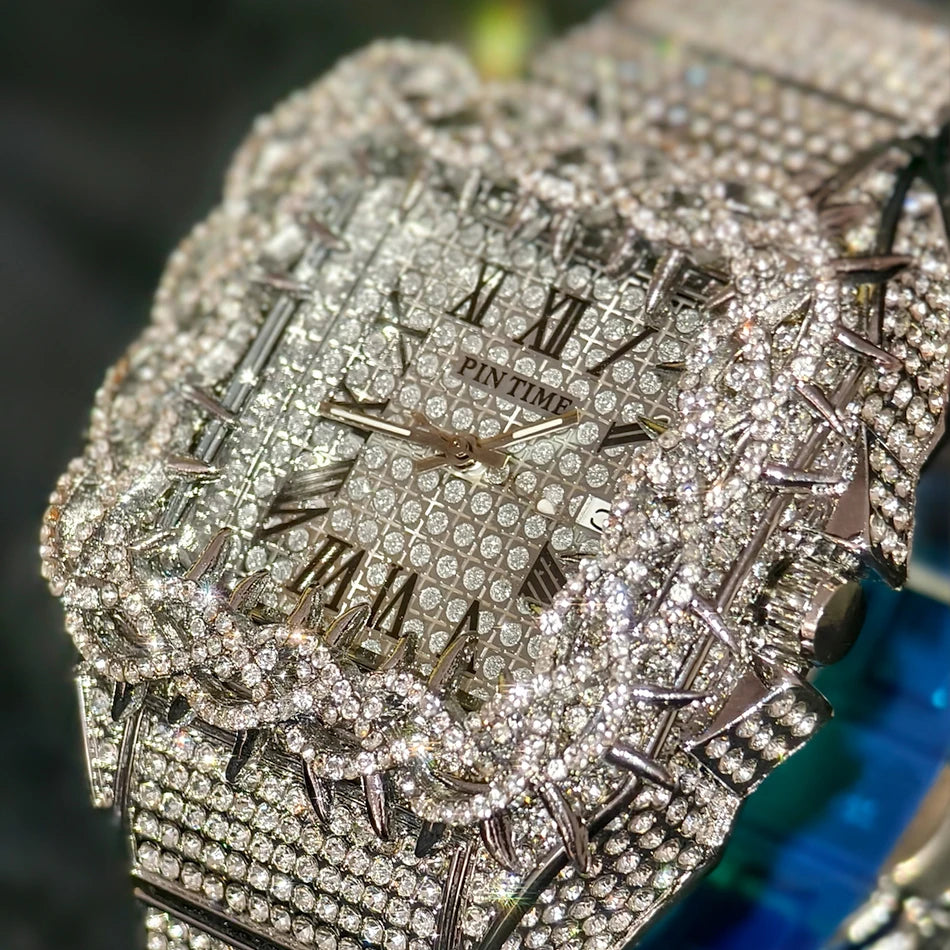Shine — Emerald Stone Hip Hop Watch